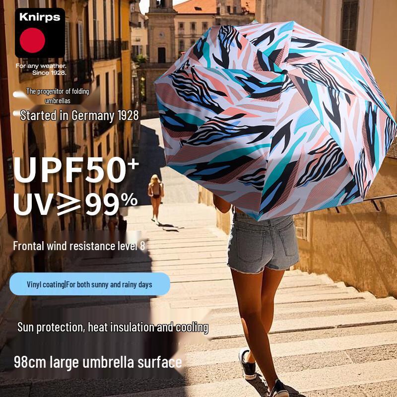 Knirps 2025 Fashion UV Protection Sun/Rain Umbrella