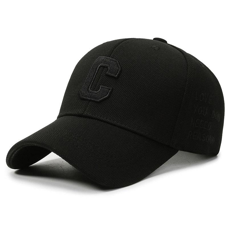 Blue men and women couple baseball cap embroidery letter trend casual cap sun protection