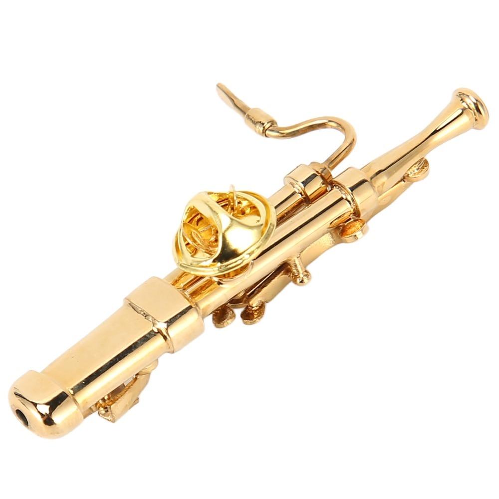 2pcs Red Velvet Lined Case Mini Basson Replica Gold Metal Basson Model Music Lovers Decoration