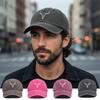 Hip Hop Bull Skull Print Baseball Cap Washed Cotton Streetwear Hats  For Man Women Unisex