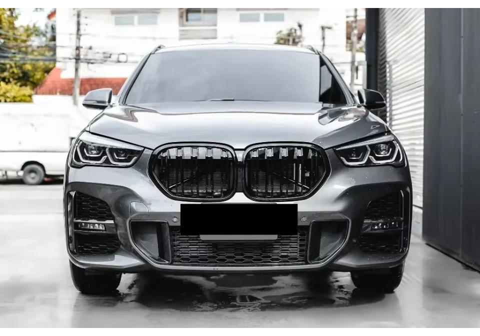 Compatible Black Chrome Kidney Grille for 2020-2022 BMW X1 F48/F49