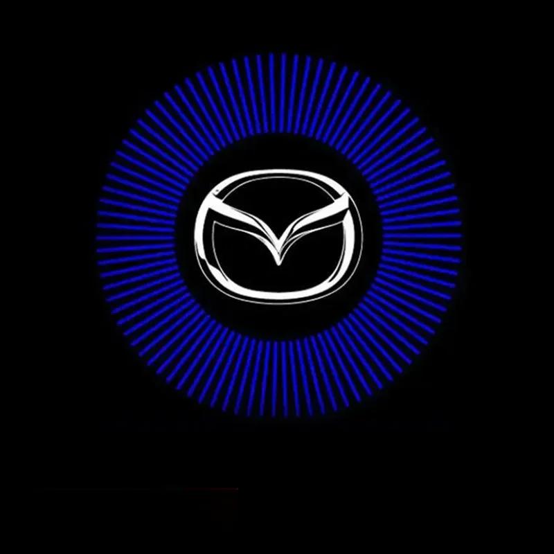 2PCS LED Car Door Projector Welcome Lights Decor for Mazda Mazda6 2009-2015 Mazda8 2011-2015 RX-8 2004-2010 CX-9 2013