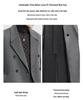 Men's Long Double-Breasted Double-Sided Wool Coat for Autumn/Winter