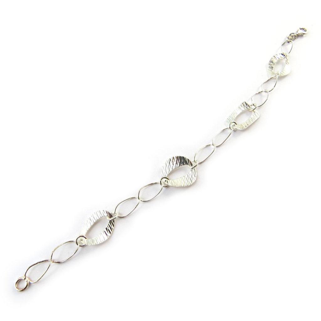 Les Trésors De Lily [G0614] - Silver Bracelet 'Choréographie' - 15x11 Mm