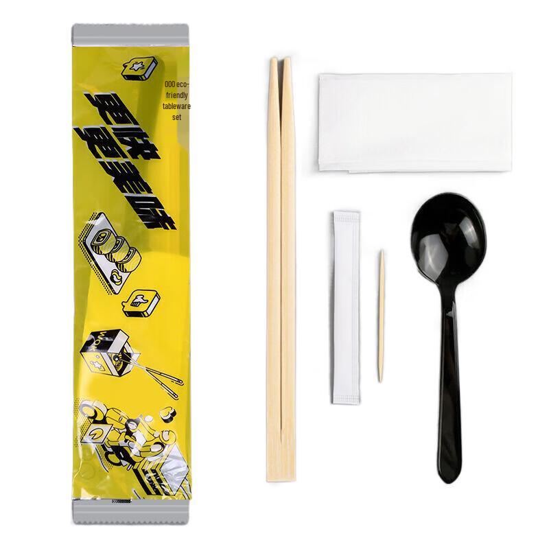 Huihuang Disposable Bamboo Chopsticks and Spoon Set