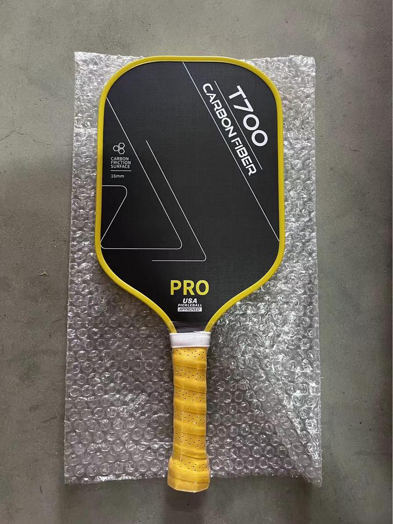 T700 Carbon Fiber Pickleball Paddle with Cloth Texture Frosting, 16mm Thickness, Professional Competition Quality.