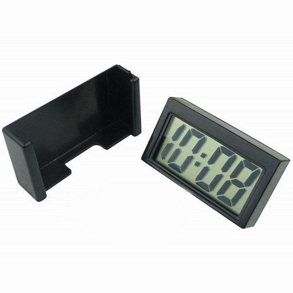 Miniaturowy zegar cyfrowy dekoracyjny duży ekran zegar samochodowy miniaturowy zegar na deskę rozdzielczą samoprzylepna ozdoba akcesoria elektroniczne samochodowe