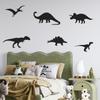 Cartoon Dinosaur Wall Stickers, Kids Room Nursery Decor Animal Wall Art, Removable Self-Adhesive