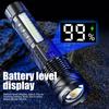 New Upgrade Rechargeable Strong Light Zoom LED Flashlights Warm and White Lamp Beads Built-in Battery Camping Emergency Lantern