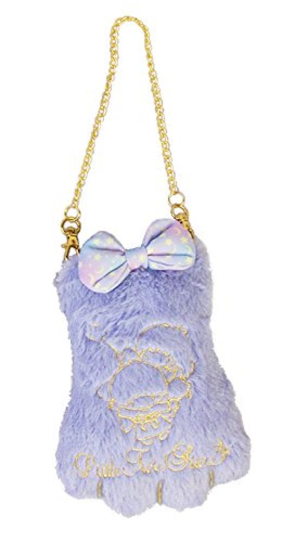 

Sanrio Little Twin Stars Plush Luna Cat Pass Case Paw Purple Cat s