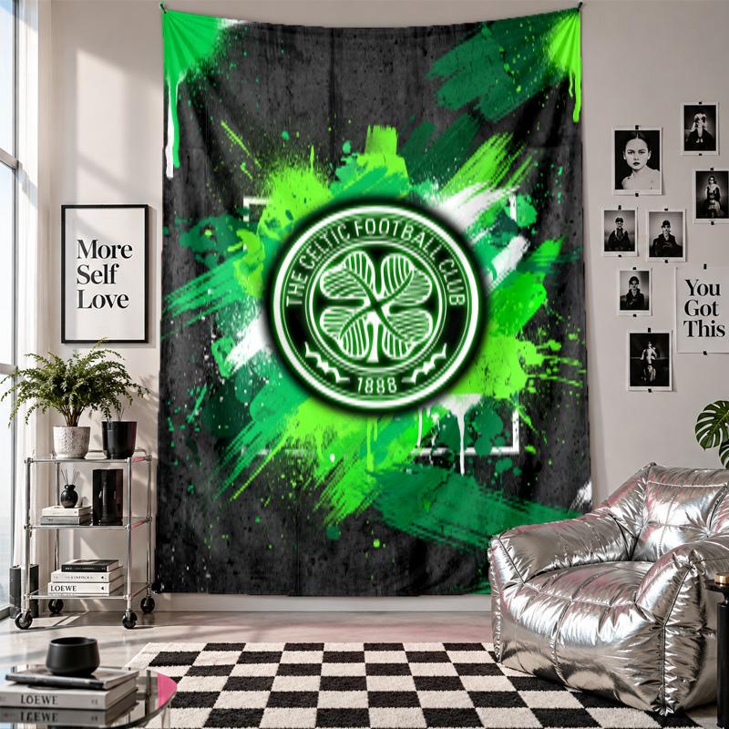 Celtic FC Wall Tapestry Home Decor Wall Hanging Cloth for Bedroom Living Room Background