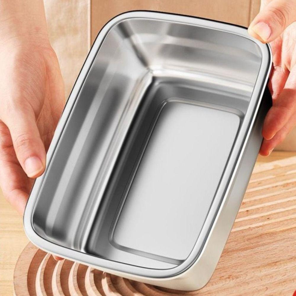 Microwaveable Lunch Box 316 Stainless Steel Food Container Multipurpose Food Storage Box  Camping
