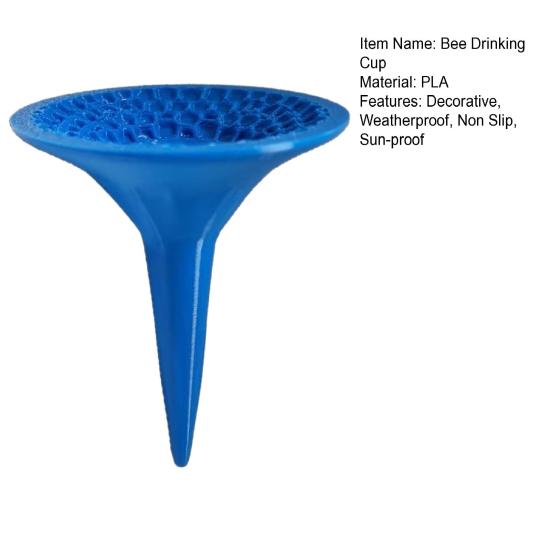 3D Printed Bee Watering Station for Butterfly Garden Cups Bath, Bee Feeders for Thirsty Pollinators, Outdoor Garden Yard Stakes
