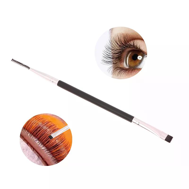 Doppelköpfige Wimperndauerwellen-Liftingbürste, tragbare Laminierungswimpern, Trennen von Wimpernlifting, Wimpernverlängerungswerkzeug, Detailbürste