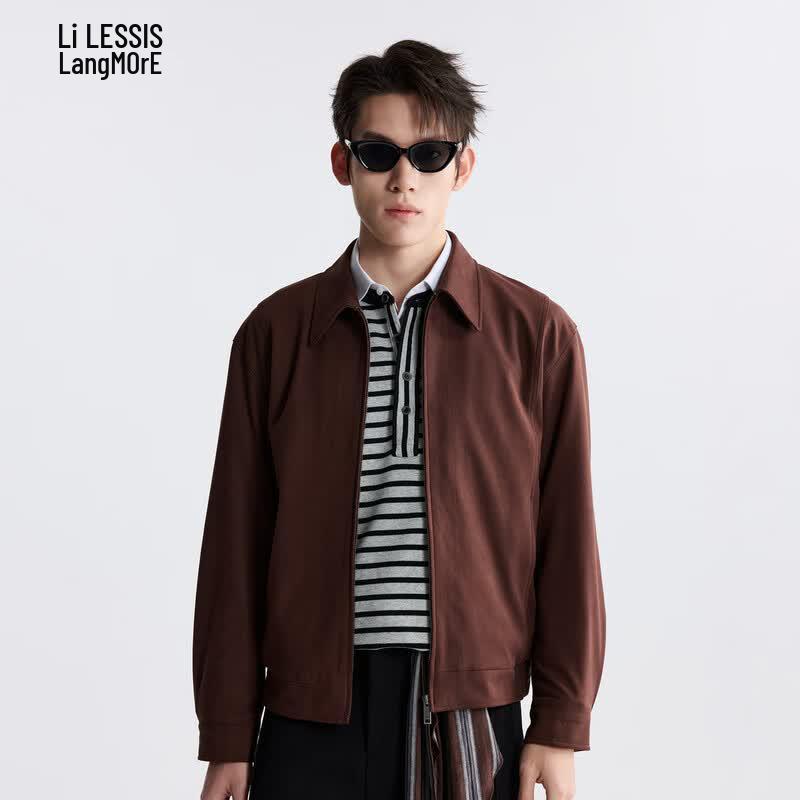 Lilang Men s Light Sport Lapel Windbreaker Jacket 175