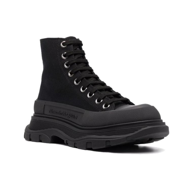(WMNS) Alexander McQueen Tread Slick Lace Up Boot 'Black' Women's 611706W4MV21000