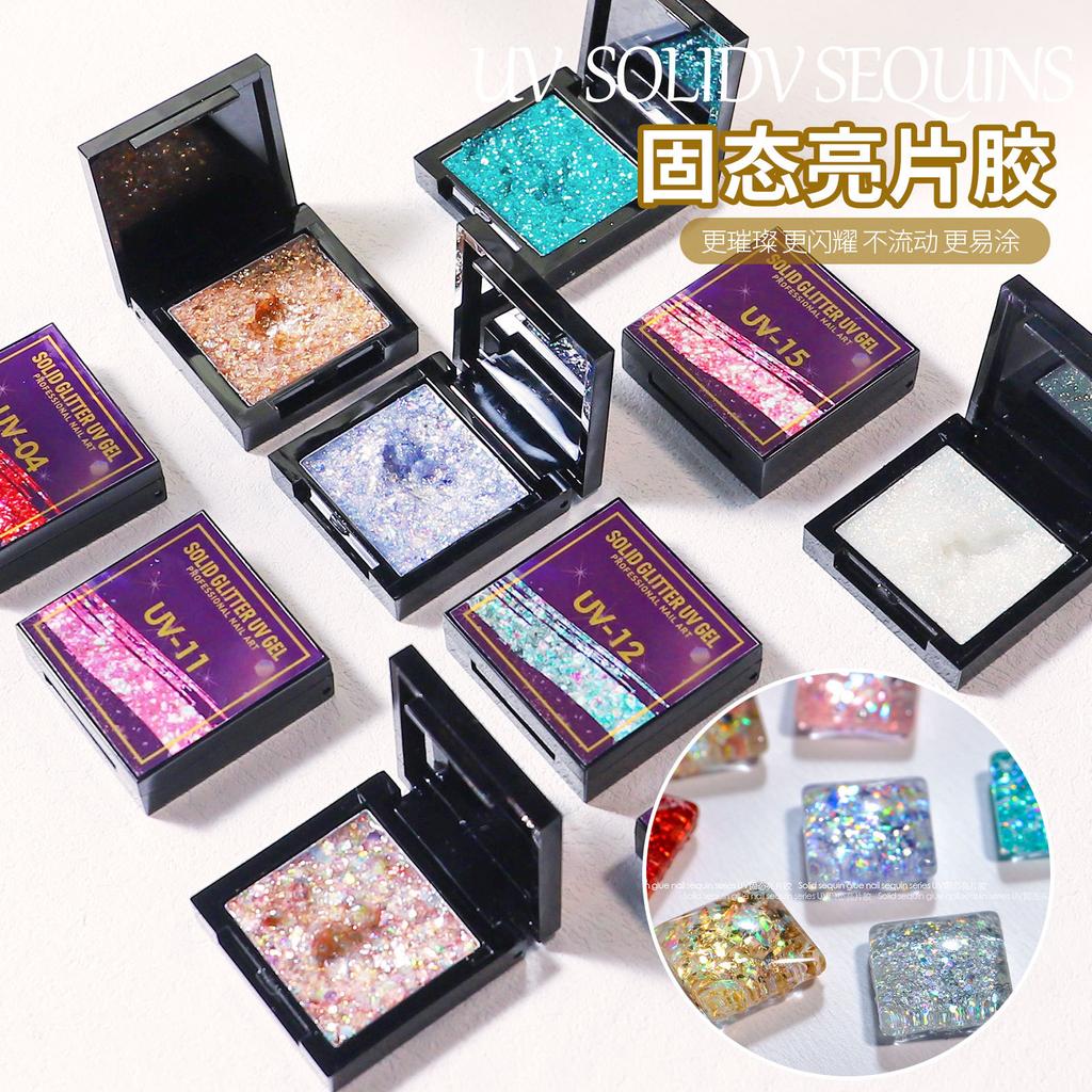 Nail Art Japanese Uv Solid Sequin Glue Nail Polish Glue Phototherapy Glue Solid Glitter Sequin Glue Factory