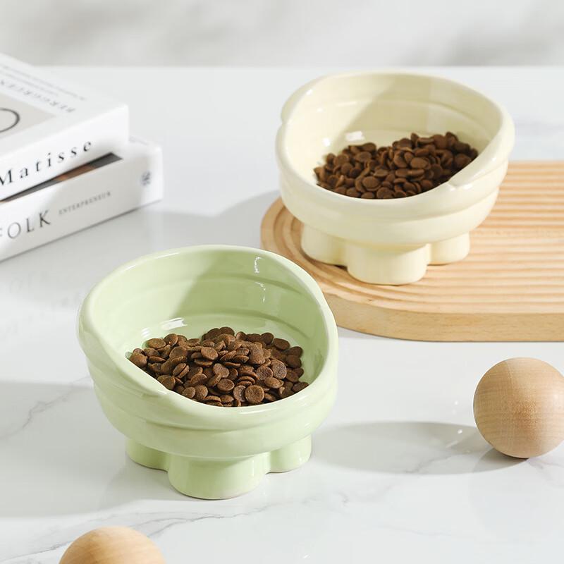 Ruhan Elevated Ceramic Cat Bowl with Stand