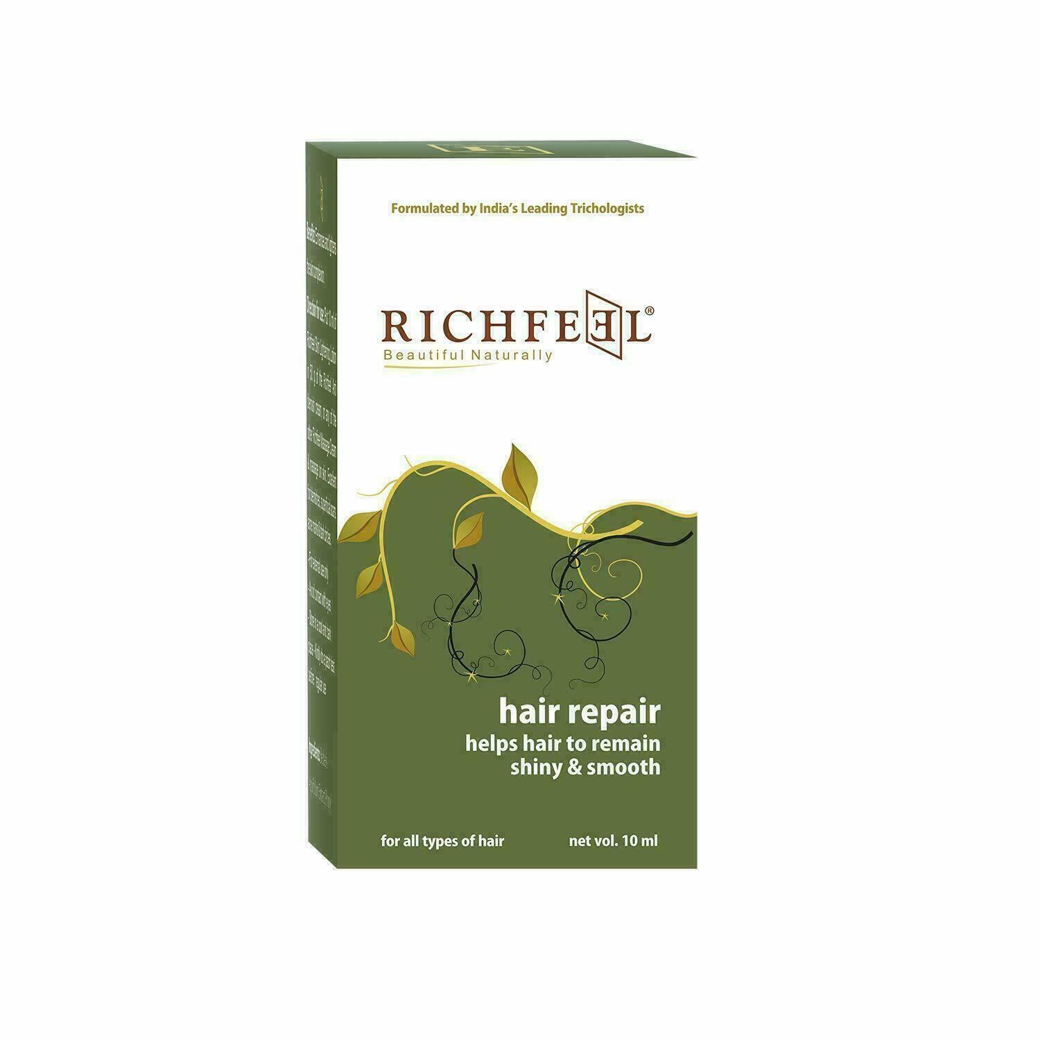 

Richfeel Beautiful Naturally Hair Repair For Shiny & Smooth Hair 10ml HGN3362