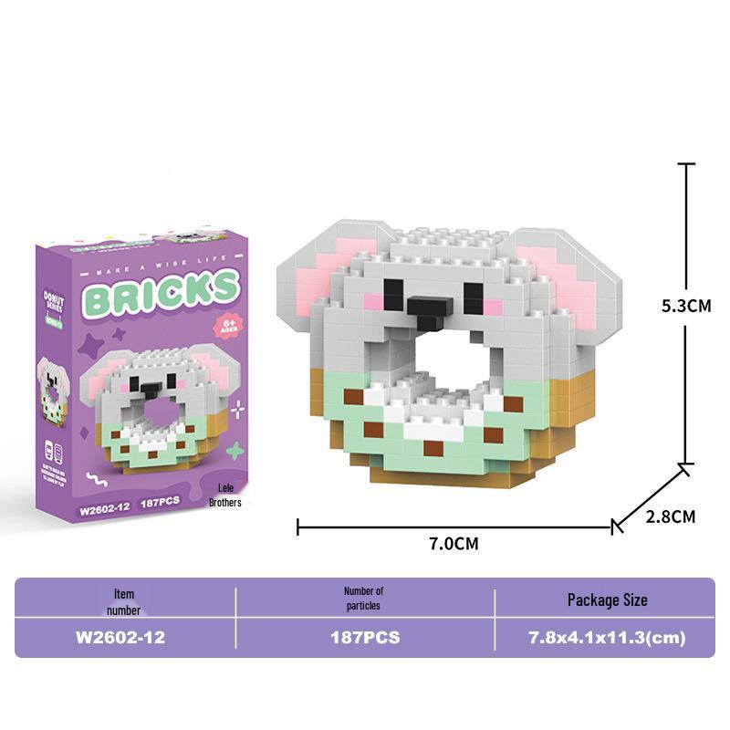 Lele Brothers Micro Building Blocks - Educational Small Animal Sets for Kids, Compatible with Lego, Boys' Toy Gifts