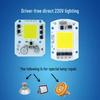 DOB Flicker-Free 220V Driverless LED Floodlight Chip with Thermal Grease