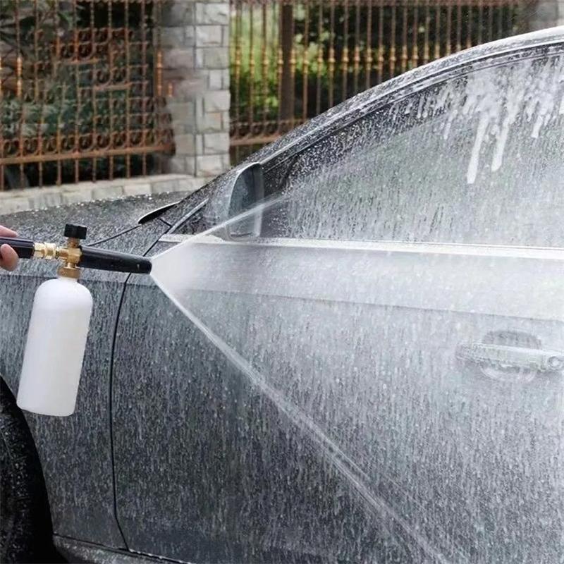 4350PSI Pure Copper High-Pressure Car Wash Nozzle for Professional Car Wash Shops with 1L Foam Spray Gun 1/4" Quick Nozzle Set