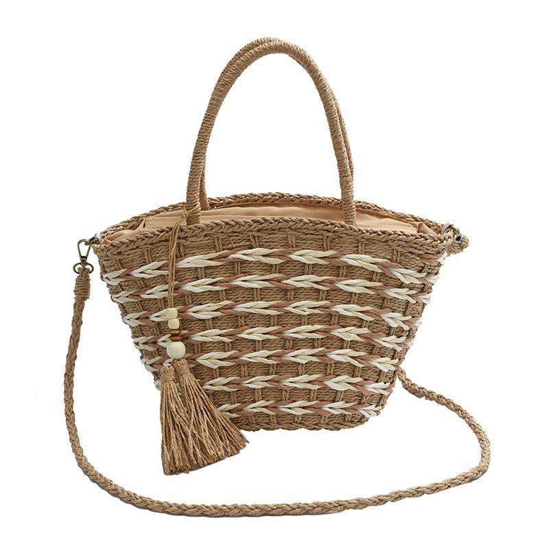 Bag Korean spring new retro woven contrasting stripes women s handbag shoulder messenger bag хаки