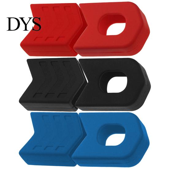 Silicone Shield 1 Pair Bicycle Crank Protector MTB Mountain Bike Crankset Caps Guard Anti-Scratch High Strength Arm Boots Protective Gear Road Cycling
