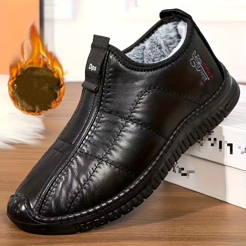 Men's Boots Winter Plush Warm Cotton Shoes Outdoor Waterproof Snow Booties Winter Casual Cotton Shoes for Men Botas Para Hombre