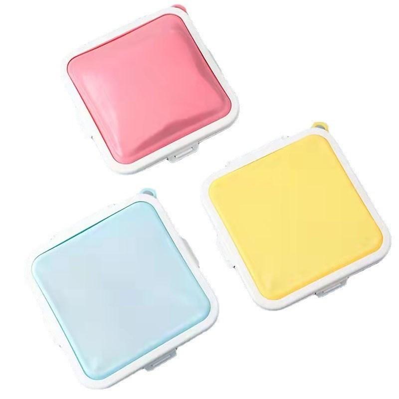 1Pc Sandwich Toast Bento Box Portable Reusable Silicone Sandwich Bread Storage Box Environmentally Friendly Lunch Food Container