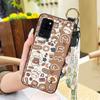 Kickstand Dirt-resistant Phone Case For Oukitel C21 Fashion Design Anti-knock Wrist Strap Back Cover Cute Waterproof