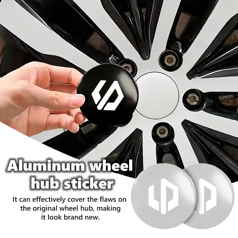 Autocollant Cache-moyeu de Roue de Voiture Emblème en Aluminium Cache-moyeu Décalcomanie Pour Leapmotor T03 S01 C11 C01 C10 C16 2024 2025