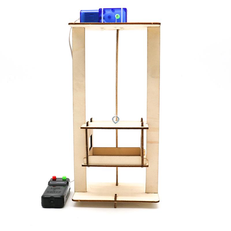 DIY Wire-Controlled Elevator Model - Science and Technology Teaching Aid for Small-Scale Crane Experiments