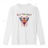 Folk Art Bohemian Bee Yourself Slogan Colorful Floral Print Casual T Shirt vintage Washed fashion Stylish Stretched