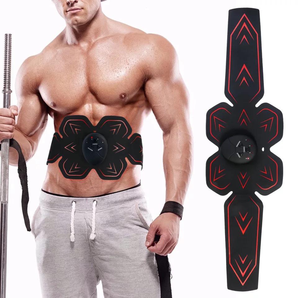 EMS Smart Abdominal Muscle Trainer: Unisex Home Fitness Equipment for Lazy People - Slimming and Toning Stomach.