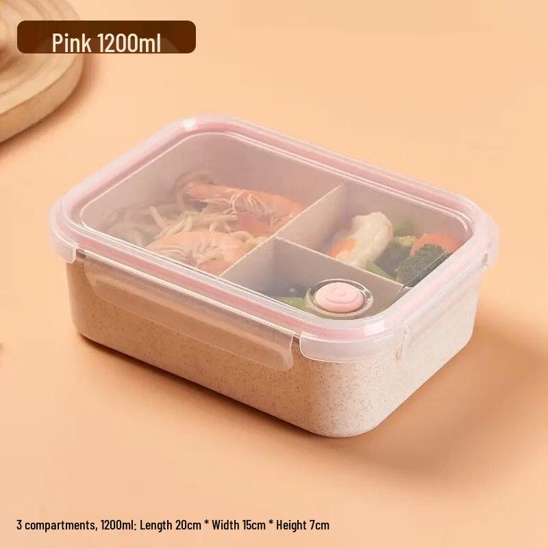 ZISIZ Wheat Straw Microwaveable Lunch Box