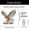 2D Flat Acrylic Standing Brand Ornament Handicraft Animal Peacock Ornament