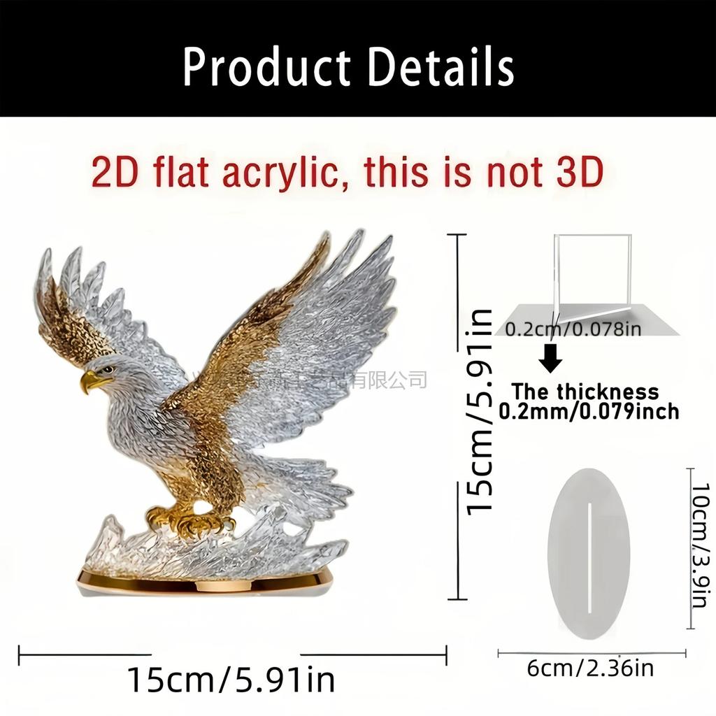 2D Flat Acrylic Standing Brand Ornament Handicraft Animal Peacock Ornament
