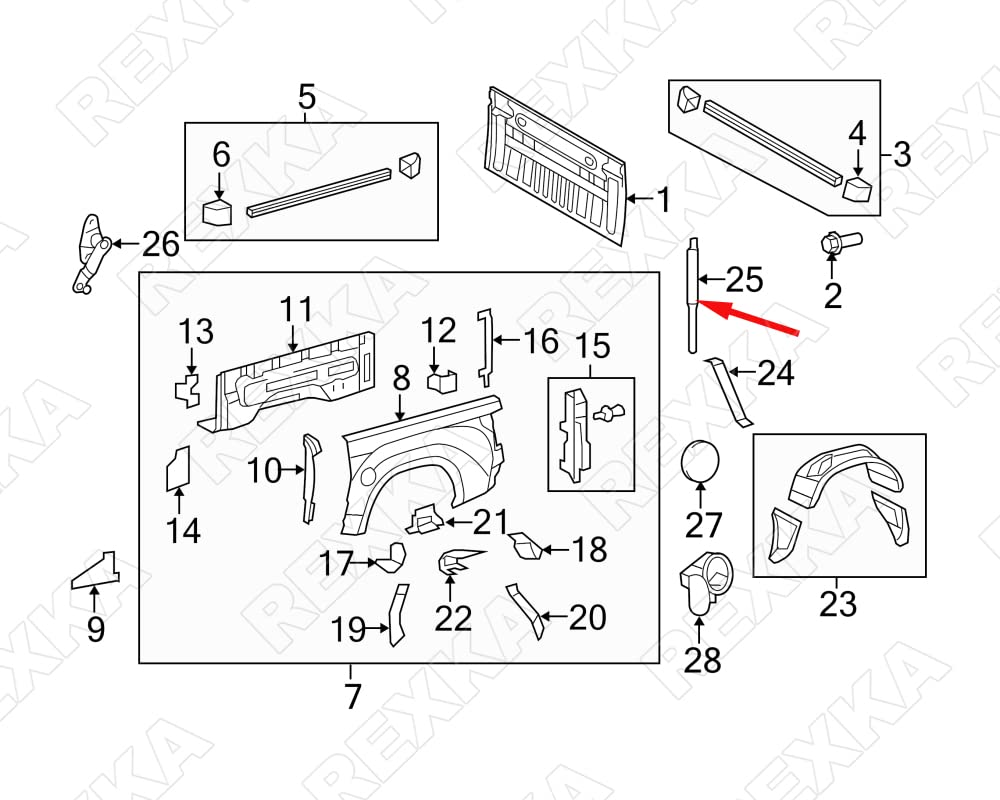 Rexka 30pcs Fender Liner Screw Grommets for Toyota Lexus 90189-06236 Highlander Prius Tundra LC500 RC200t RC300 RC350