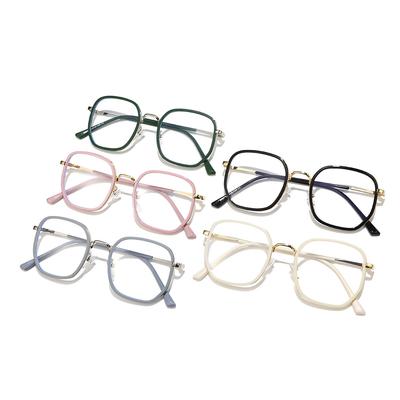 Square Myopia Glasses Frame With The Same Plain Anti-Blue Glasses Trendy Simple Flat Glasses