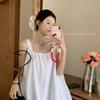 Cold department chic suit 2026 summer comfortable fashion minimalist black sleeveless loose bud dress women's clothing