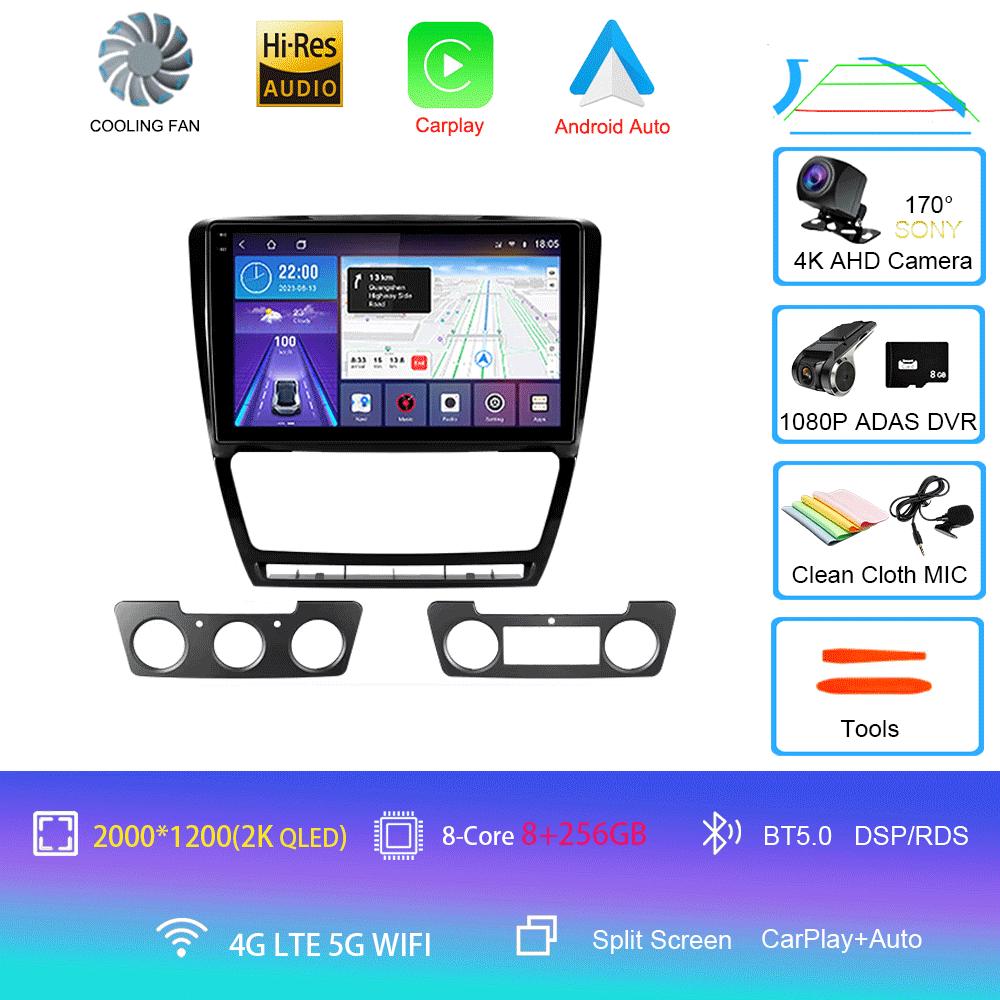 Android 14 For Skoda Octavia 2 A5 2008 - 2013 Car Radio Multimedia Video Player Navigation stereo No 2din 2 din dvd