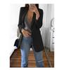 2024 European & American Fashion Women's Slim Lapel Cardigan Blazer - Spring/Autumn Collection