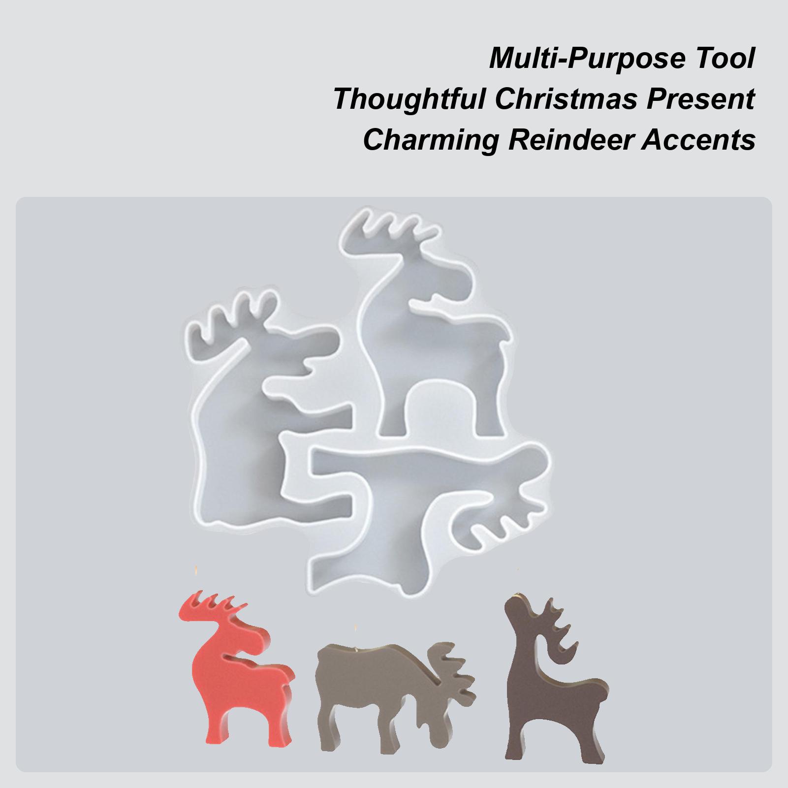 

Рождественские формы для 3D-фигурок оленей, формы для шоколада, свечей, мыла, мастики, конфет, выпечки, праздничных поделок, украшения стола, домашнего декора. China Mainland