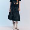 MAXZA Zip Up String Pintuck Flap Pocket Long Skirt Zc09qs008on