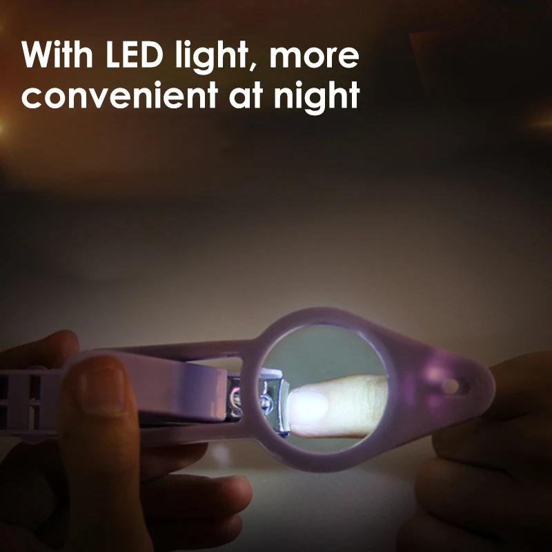 High Qualit LED Light Magnifier Nail Clippers LED Magnifier Illuminated Cutters Home Practical Multi-Function Nail Clippers