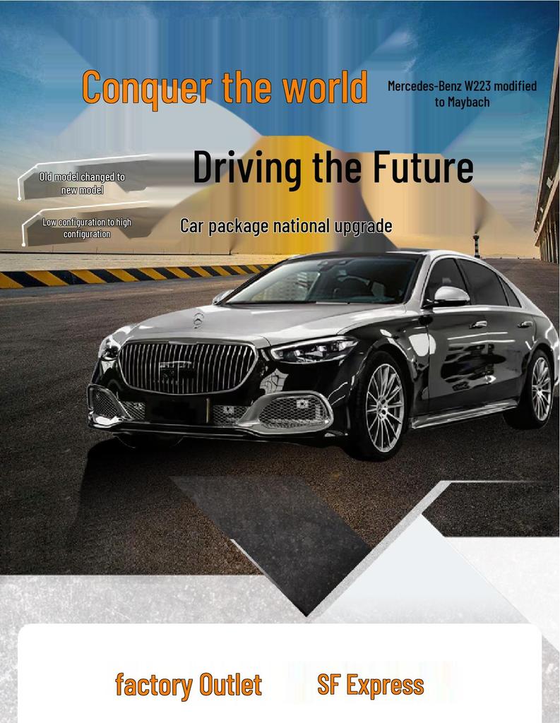 Leishuo ABS+PP Body Kit for Mercedes-Benz S-Class W223: Maybach Style Upgrade