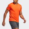 adidas T Shirts Men's Orange Crew Neck Moderate Straight Fit DZ9002