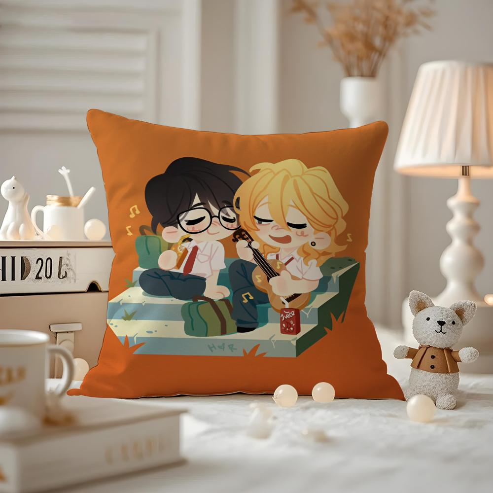 

Anime DDoushisei Cushion Cover Antidustmite Pillowcase Invisible zipper silky short plush Sofa cushion cover 30X30cm