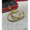 Ohrringe mit Patronenhülsen-Kopf, die Männer und Frauen tragen können, modisch und exquisit, hochwertig, kundenspezifisch, galvanisiert mit 18 Karat Gold